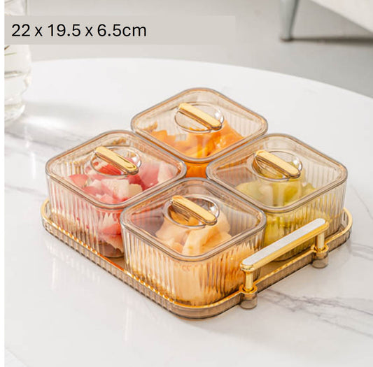 Snack tray with compartment (Wadah Kueh Raya)