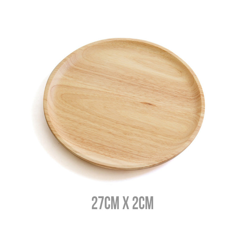 SANTAP Rubber Wood Plate (Round)