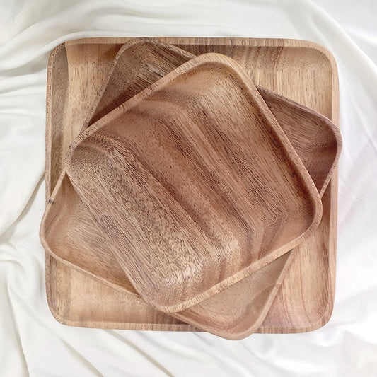 SANTAP Acacia Wood Plate (Square)
