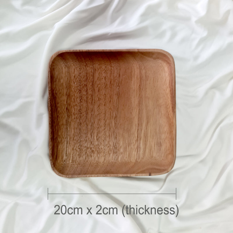 SANTAP Acacia Wood Plate (Square)