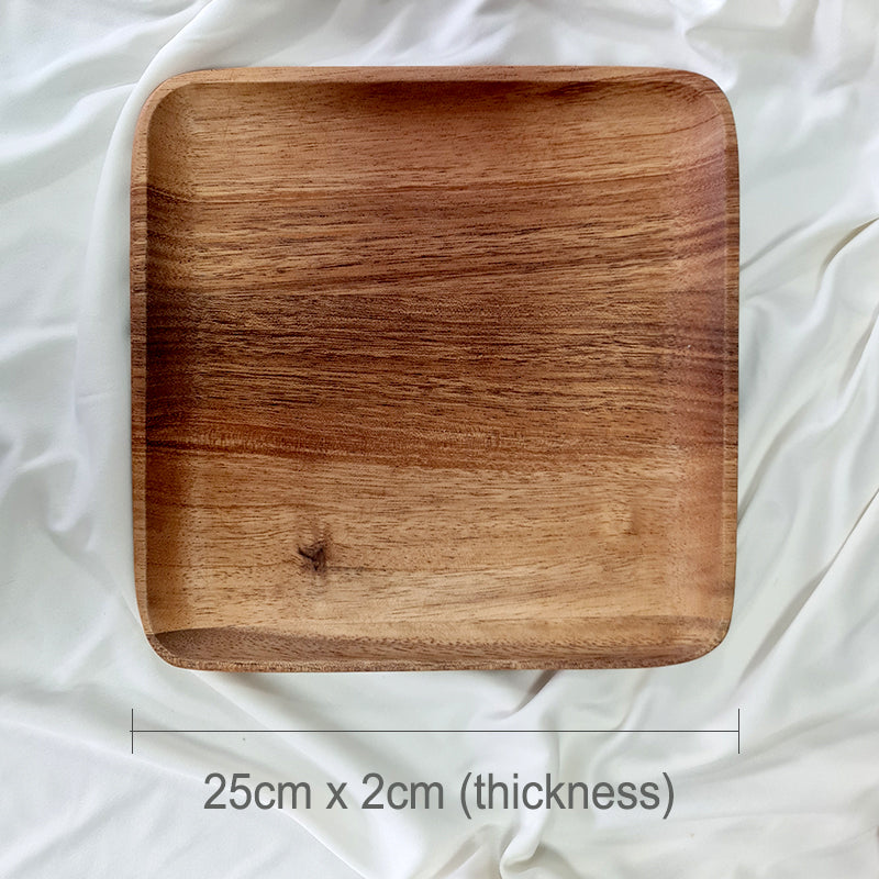 SANTAP Acacia Wood Plate (Square)